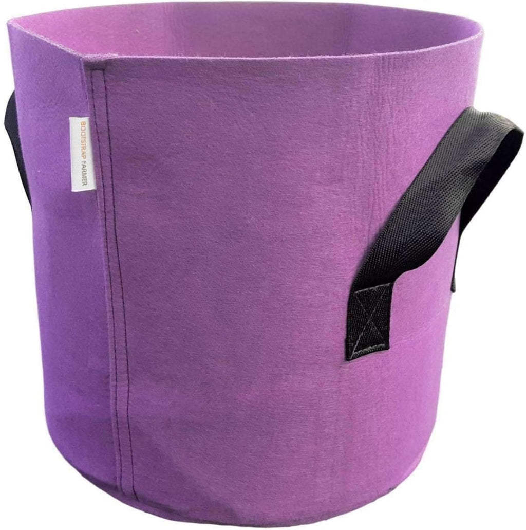 Bootstrap Farmer Grow Bags 7 Gallon, Brown 10 Pack, Colored Fabric Pot for Peppers, Potatoes, Tomatoes and Plants