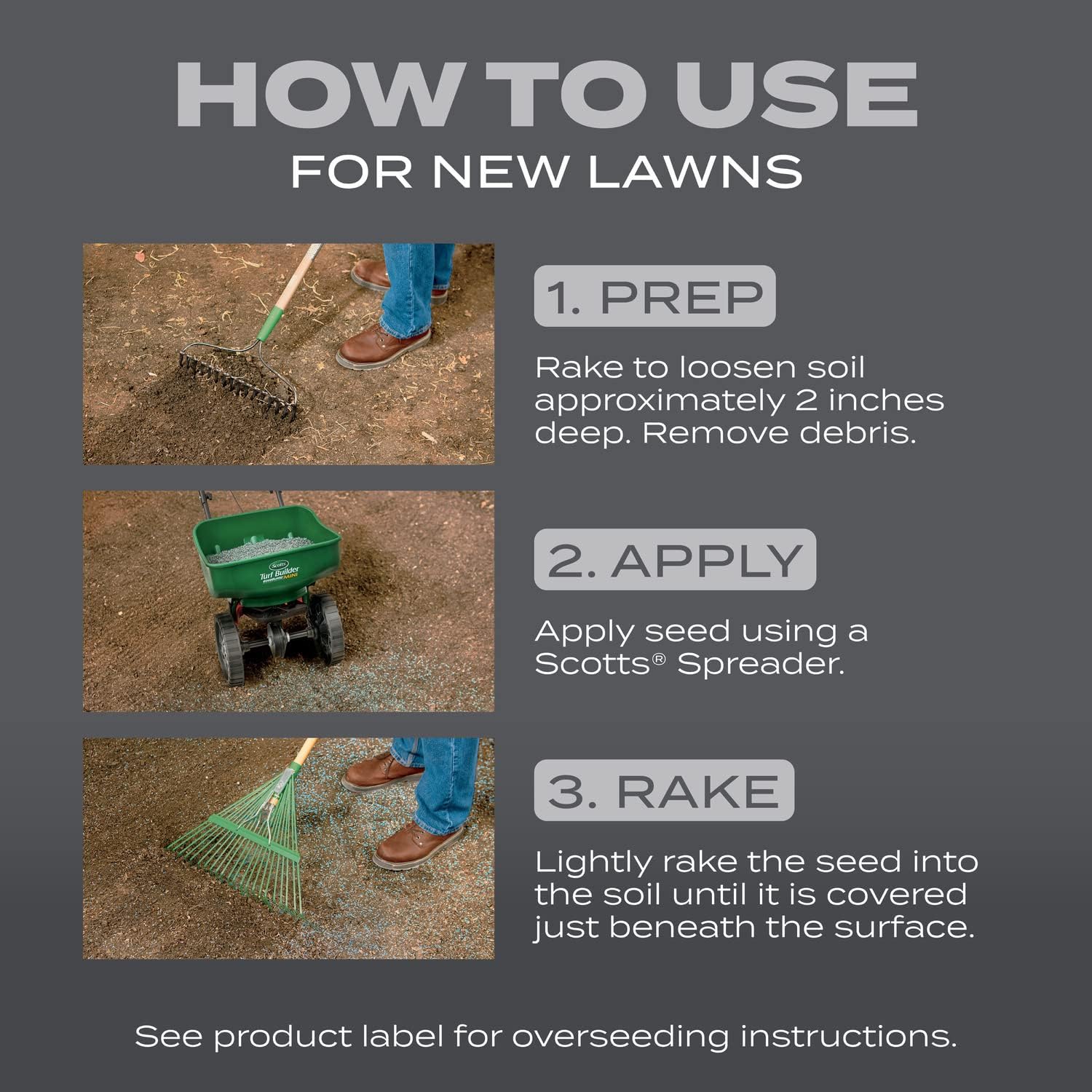 Scotts Turf Builder Grass Seed Northeast Mix, 16 lbs. | Grass Seed Plus Lawn Fertilizer and Soil Improver, Covers Up To