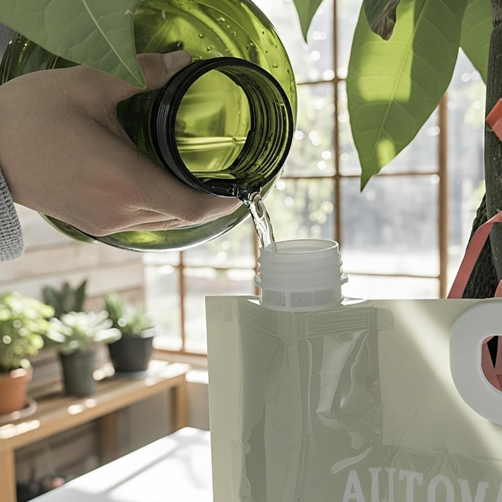 3Pcs 6.5L Automatic Vacation Plant Waterer Bag,Plant Self Watering Devices | Drip Irrigation Bag With 4 Adjustable