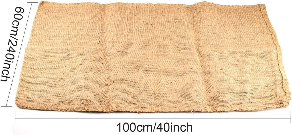 KEILEOHO 4 Pack 40 X 24 Inch Burlap Bags, Large Burlap Sacks for Gardening, Planting, Potato Sack Race Bags for