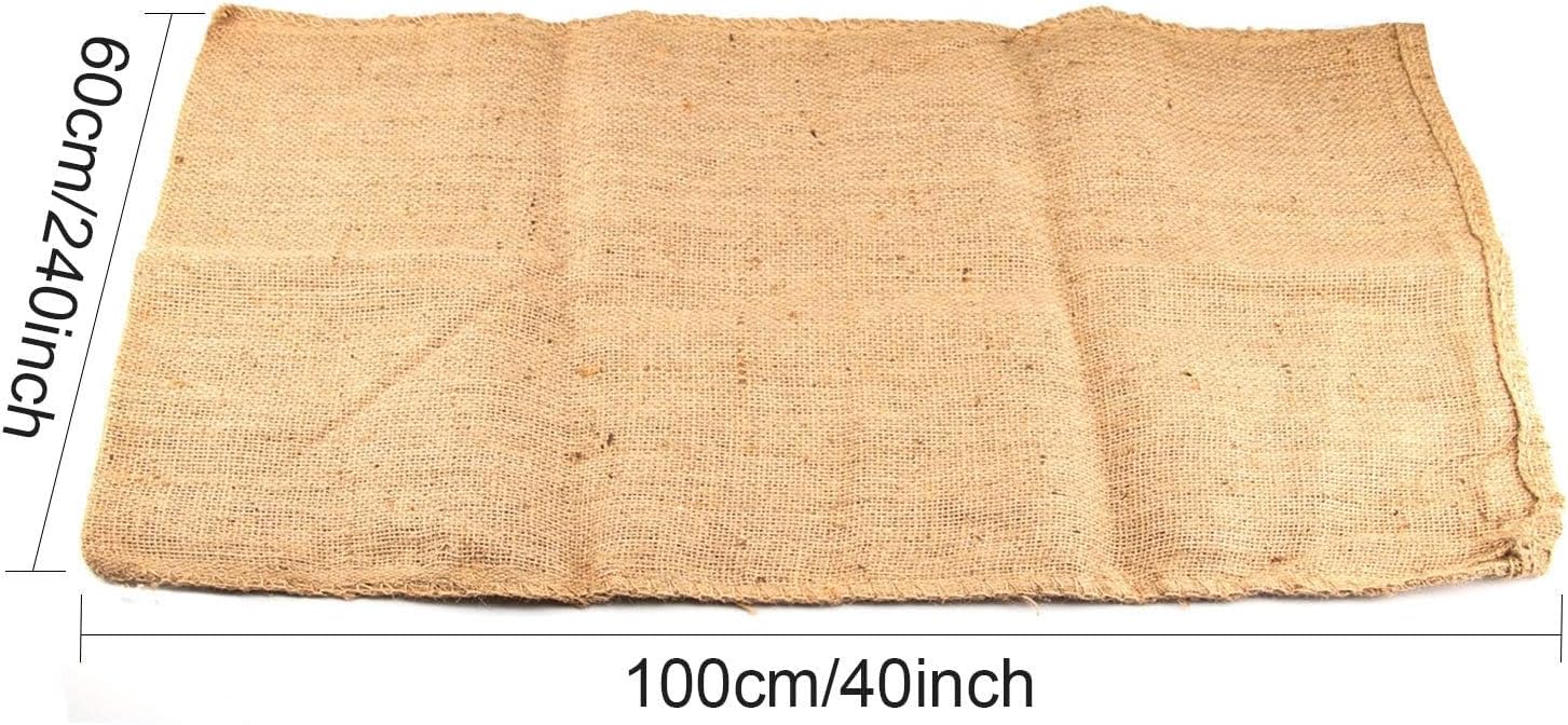 KEILEOHO 4 Pack 40 X 24 Inch Burlap Bags, Large Burlap Sacks for Gardening, Planting, Potato Sack Race Bags for