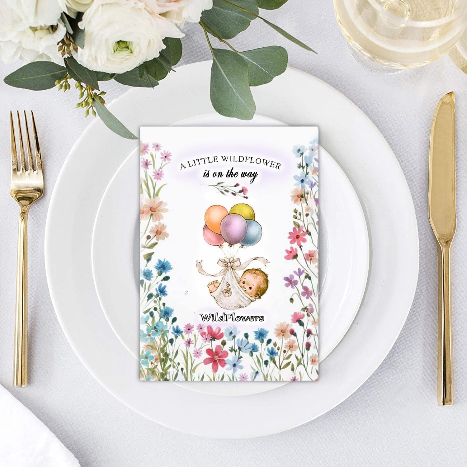 25 Wildflower Seed Packets - Baby Shower Favors for Guests - Gender Reveal Party Supplies - Wild Flower Seeds Throw and
