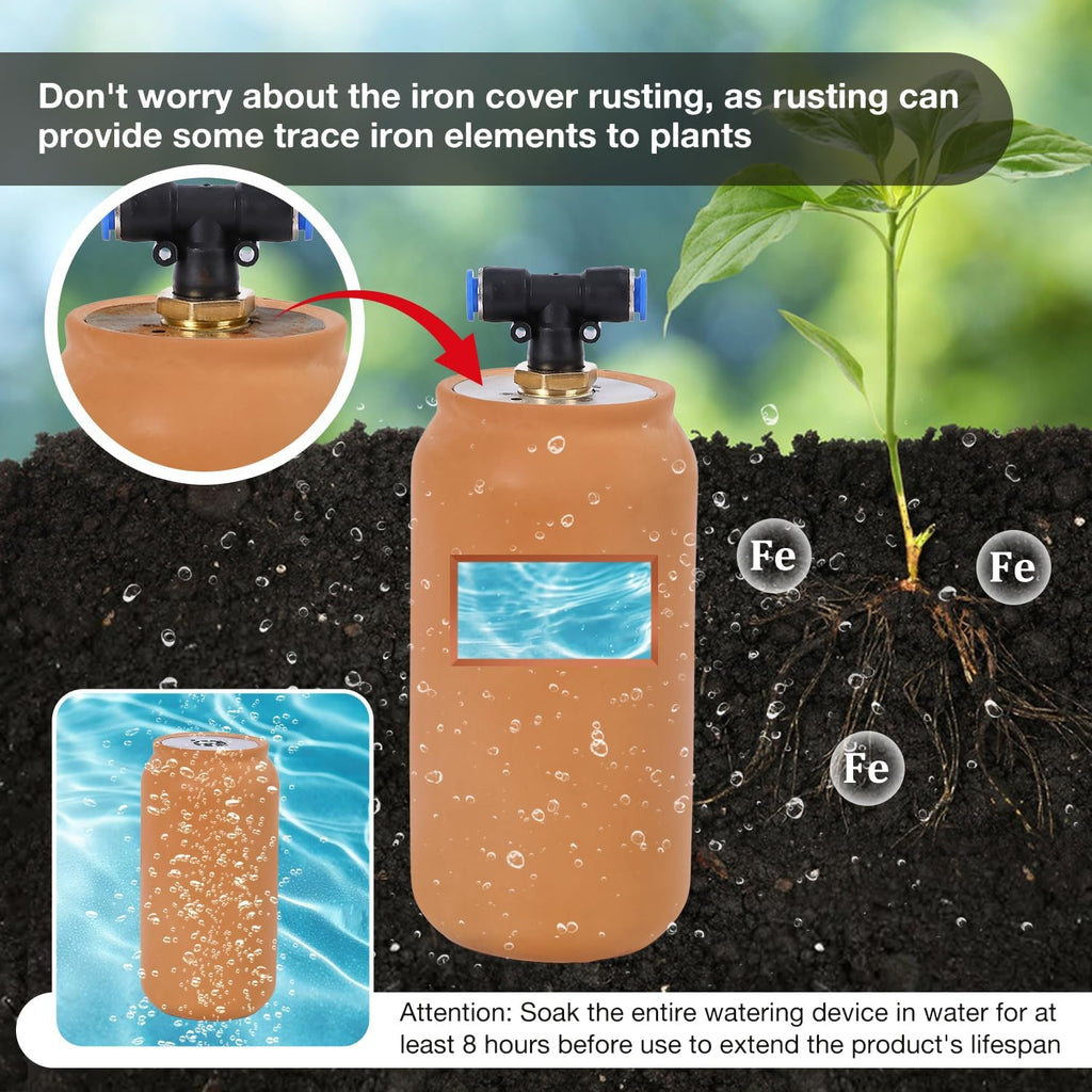 4pcs Ollas IIrrigation System Large Plant Watering Device Easy Self Watering Planter for Your Garden 41oz Olla Watering