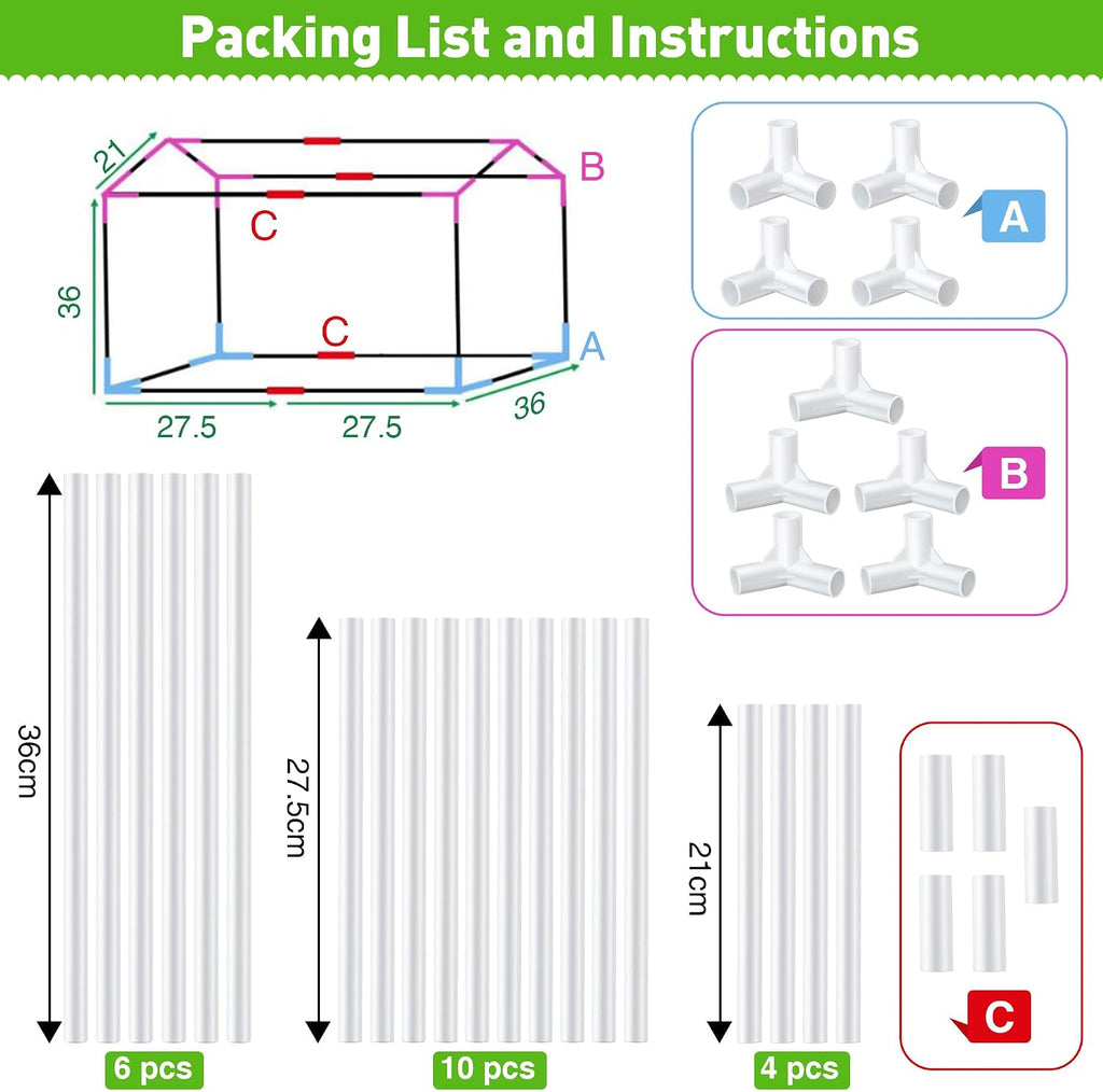 Mini Greenhouse with Potting Mat for Indoor Plant, Portable Greenhouse | Heavy Duty Portable Green House with