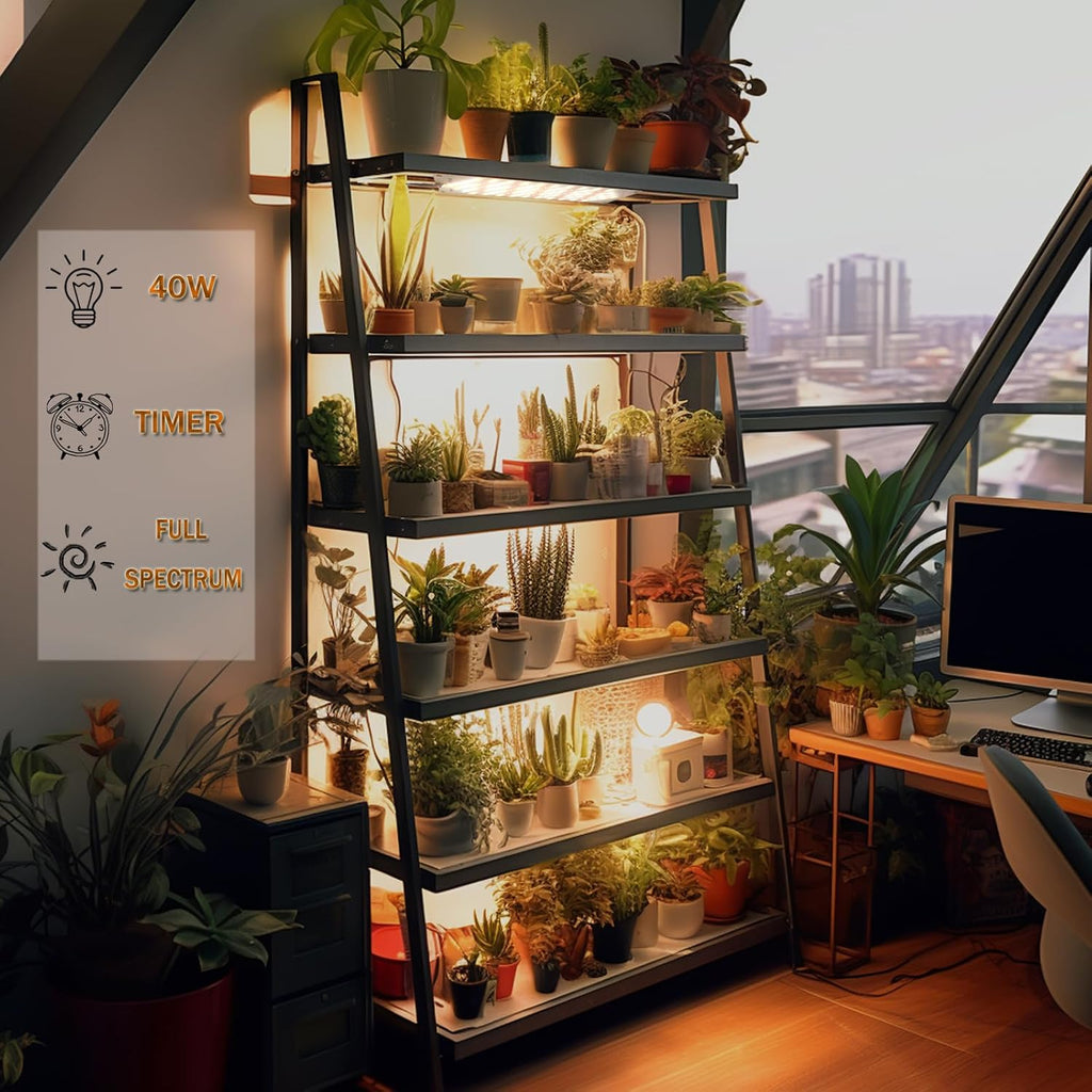 Grow Light,40W Ultra-Thin Panel Grow Lights for Indoor Plants,316LEDs Full Spectrum Grow Lights for Under Cabinet