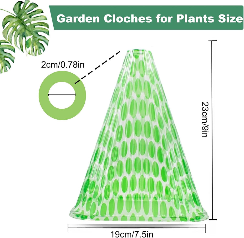 Fshow 40 Pack Garden Cloches for Plants, Reusable Bell Plant Cover, Plant Covers Protectors from Animals