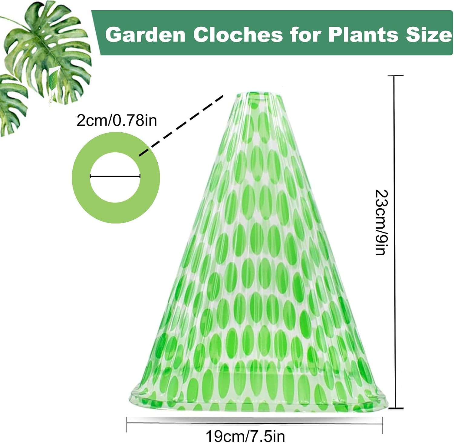 Fshow 40 Pack Garden Cloches for Plants, Reusable Bell Plant Cover, Plant Covers Protectors from Animals
