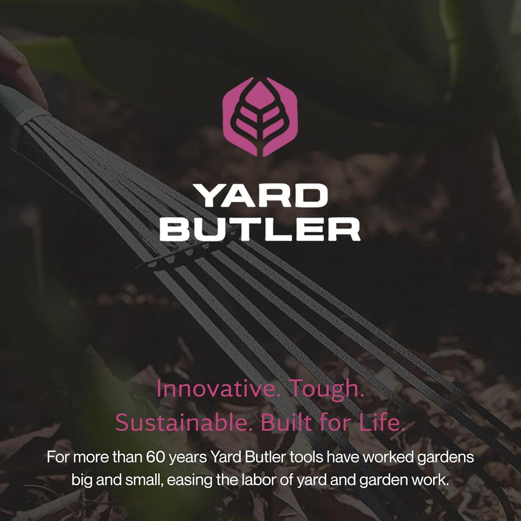 Yard Butler Terra Tuff Hand Tool Bundle, Rust-Resistant | Includes Hand Tiller, Hand Shovel, Hand Weed Puller, and Hand