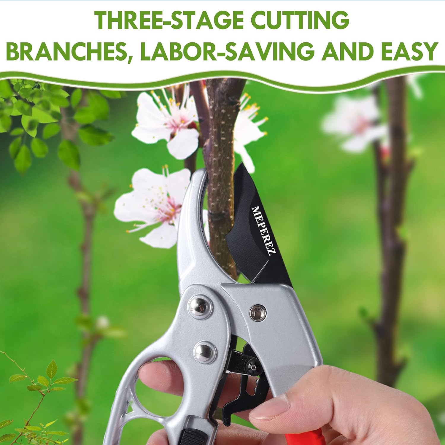 Premium pruning shears for gardening, Work 3 times easier, Pruners heady duty, Sharp garden clippers cuting florist