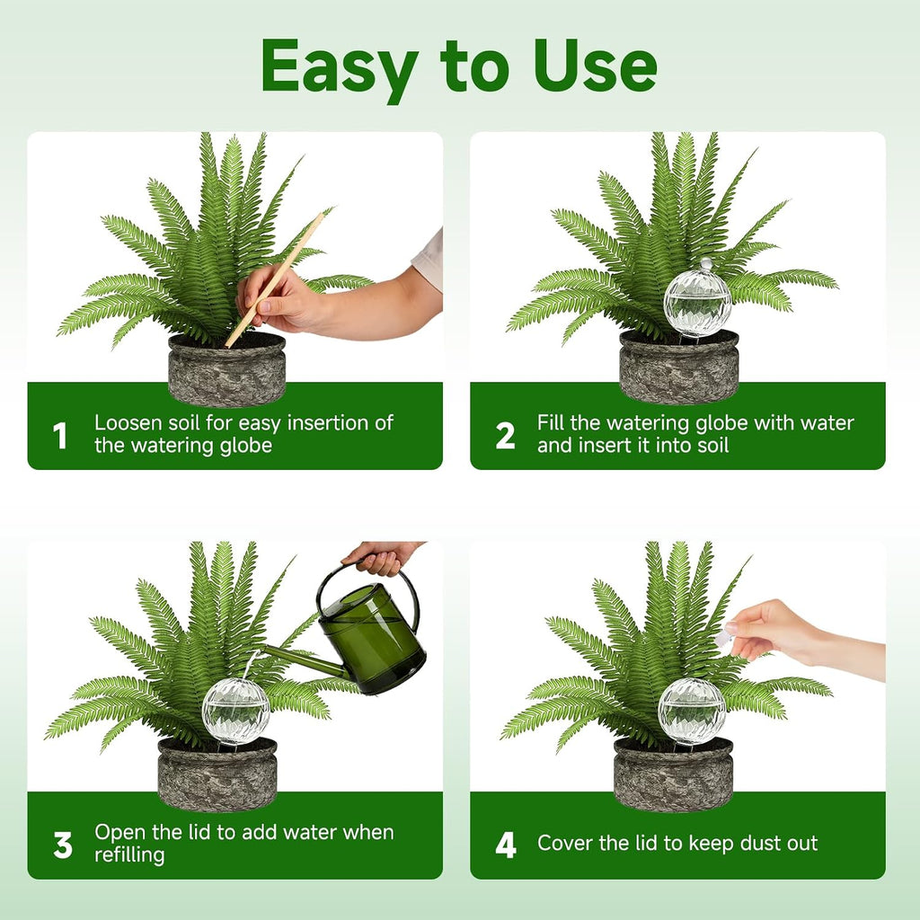 Plant Watering Globes, 26oz Extra Large Top Fill Self Watering Globes, Water Globes, Plant Water Bulbs, Watering Bulbs