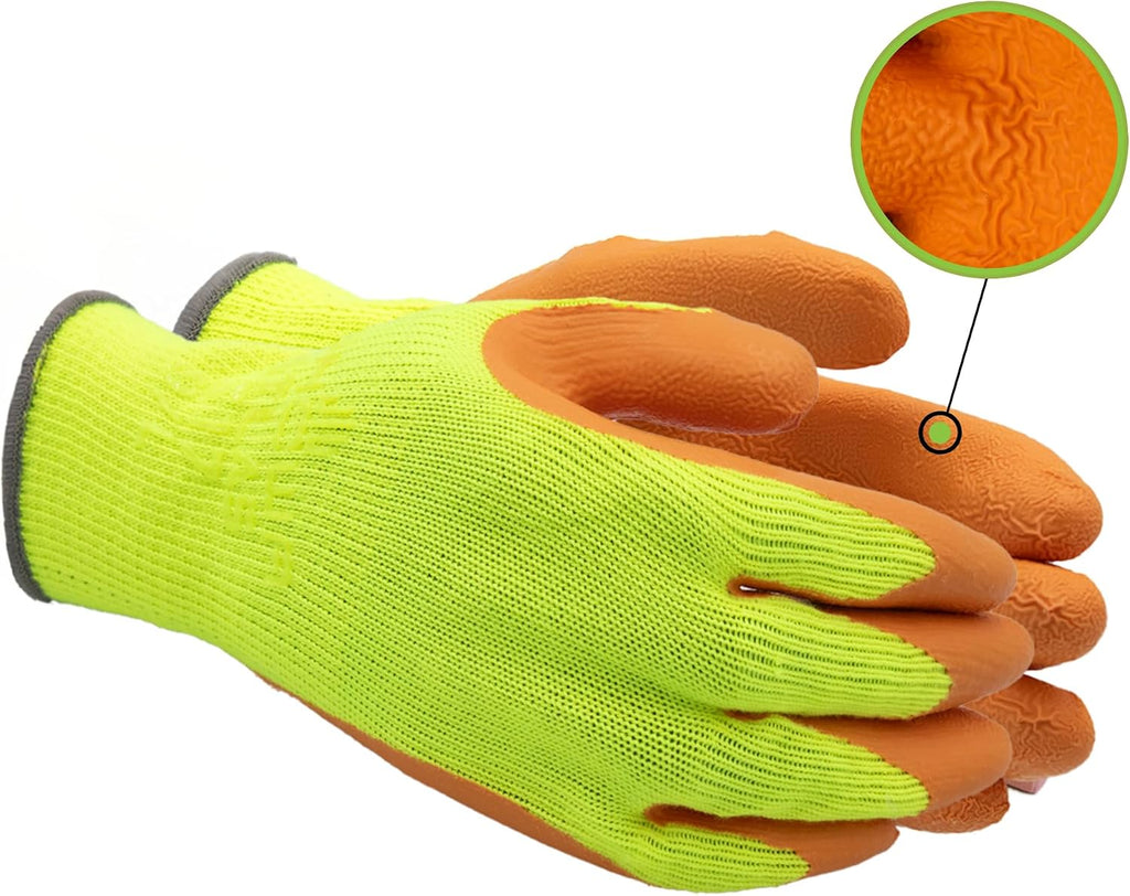 SHOWA Atlas 300 Original 1994 Crinkle Grip Work Gloves,for Construction, Landscaping, Gardening, & Masonry