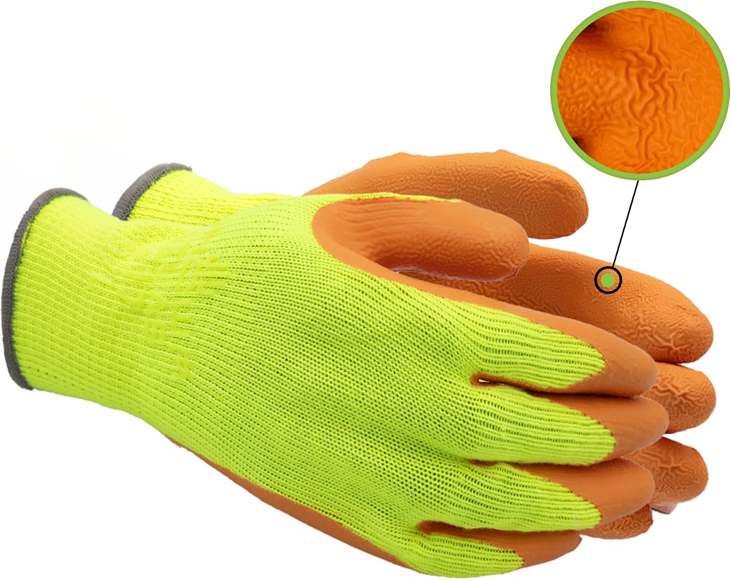 SHOWA Atlas 300 Original 1994 Crinkle Grip Work Gloves,for Construction, Landscaping, Gardening, & Masonry