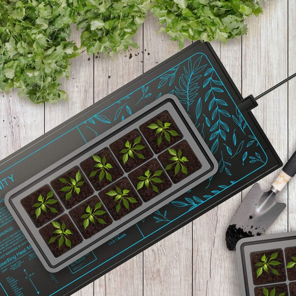 AC Infinity SUNCORE A5, Waterproof Seedling Heat Mat 50x50cm | MET & UL-Certified Heating Pad for Indoor Gardening