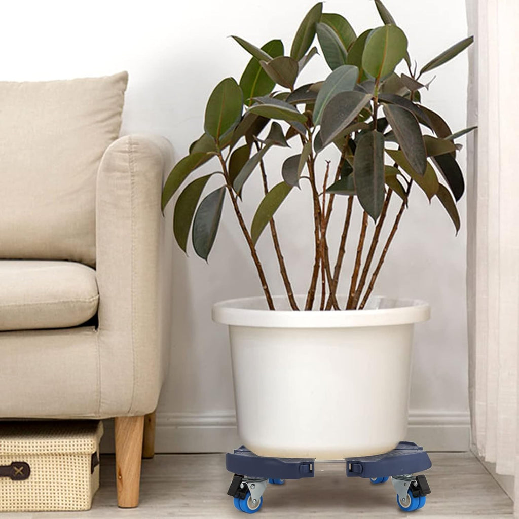 W B D WEIBIDA Plant Caddy with Wheels Heavy Duty 440lbs Capacity, Adjustable 15-21 Inch Rolling Plant Stand Indoor