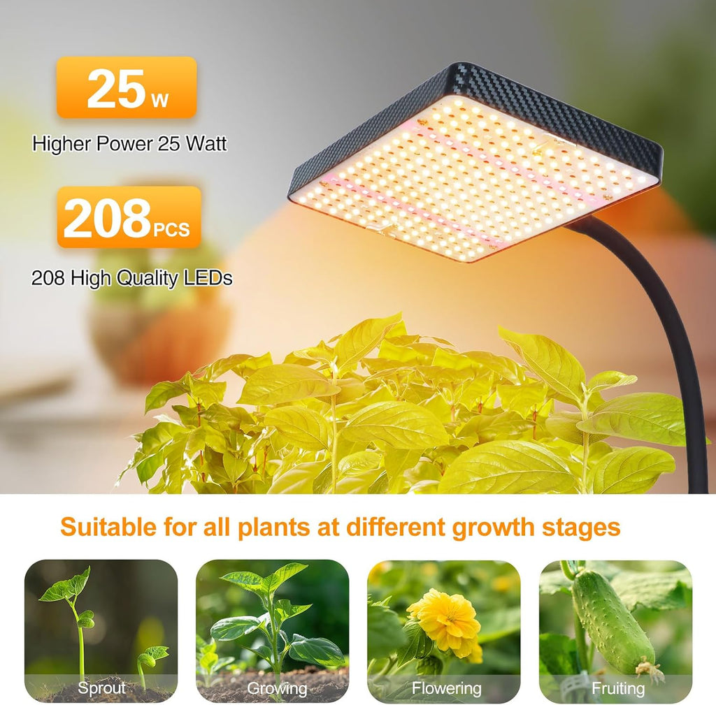 FECiDA 2026 Desk Grow Lights for Indoor Plants, Full Spectrum Tabletop Grow Lights for Seed Starting, Seedlings