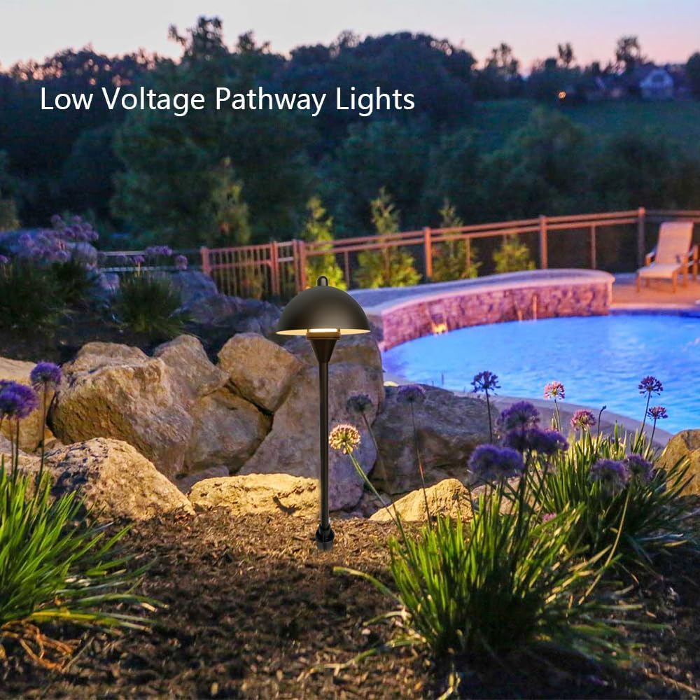 Arrownine Low Voltage Landscape Lighting Pathway Lights Replaceable G4 LED | 12-24V Path Lights Outdoor Landscaping