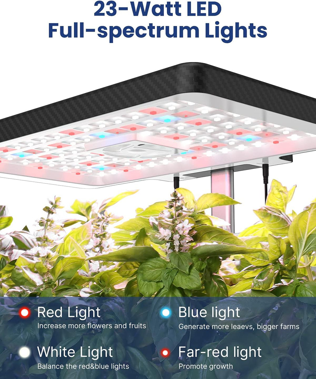 iDOO Hydroponics Growing System Kit 12Pods, Christmas Gifts for Women Mom, Herb Garden Indoor with LED Grow Light for