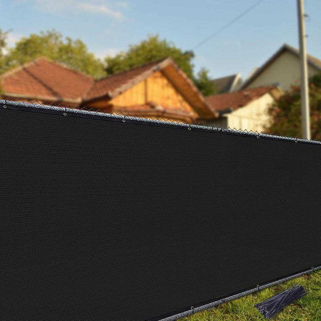 iCover 4x50ft Privacy Screen Fence, Outdoor Fencing Panels, Garden Windscreen Mesh Shade Sail Net Barrier, Include