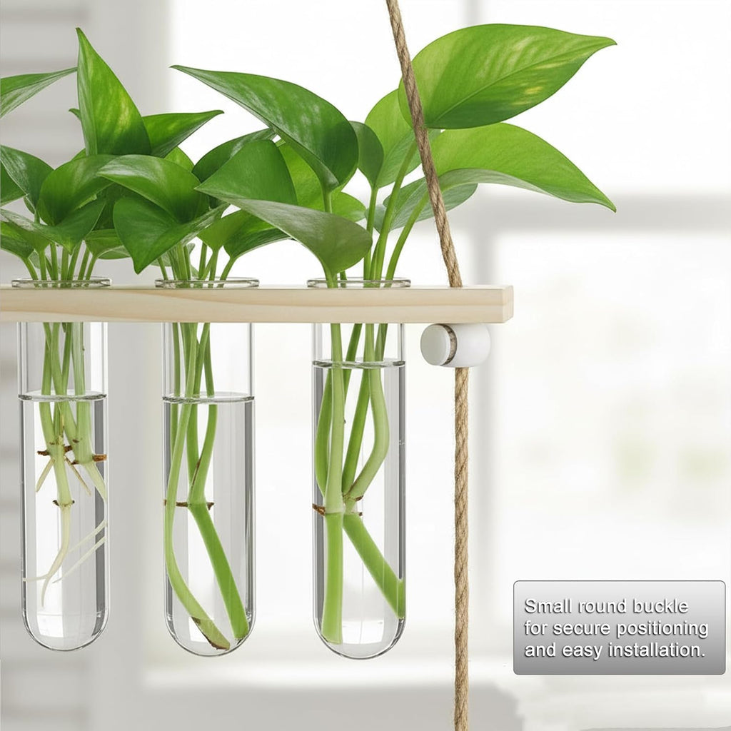 20 Tubes Hanging Plant Propagation Station,Hydroponic 4 Tiered Wall Planter | Wall Mounted Propagation Planters With