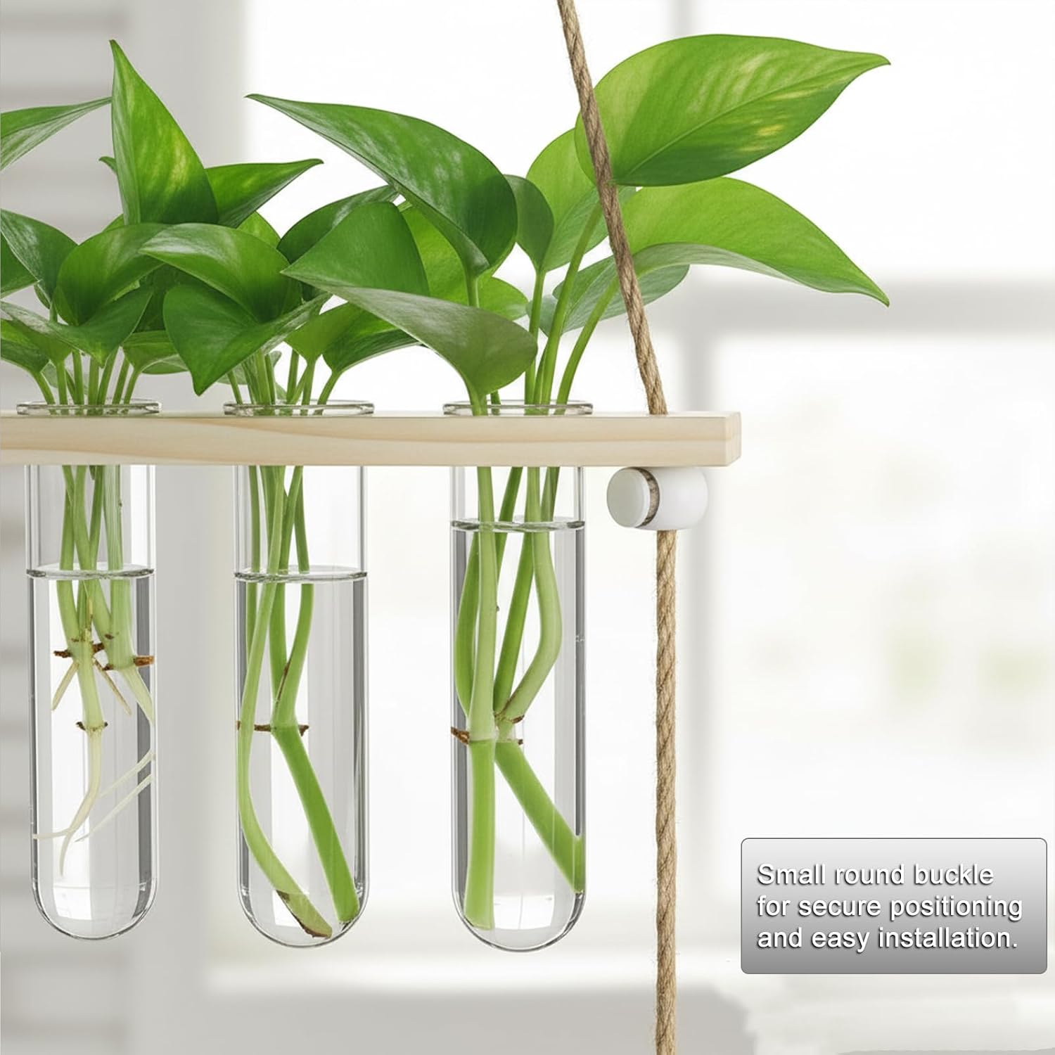 20 Tubes Hanging Plant Propagation Station,Hydroponic 4 Tiered Wall Planter | Wall Mounted Propagation Planters With