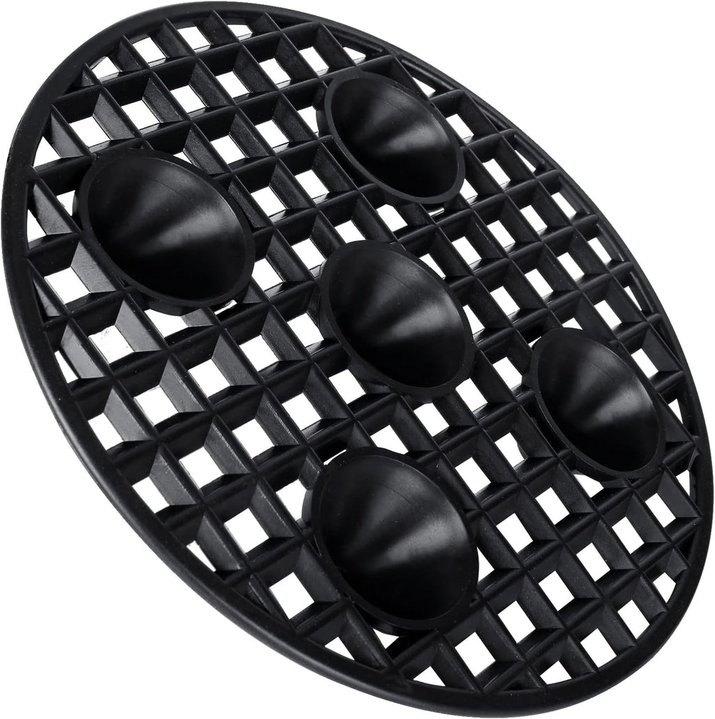 24PCS Plant Level Pot Elevator 8 Inch, Plant Risers for Pots, Heavy Duty Potted Plant Stand, Black Plant Runoff Tray