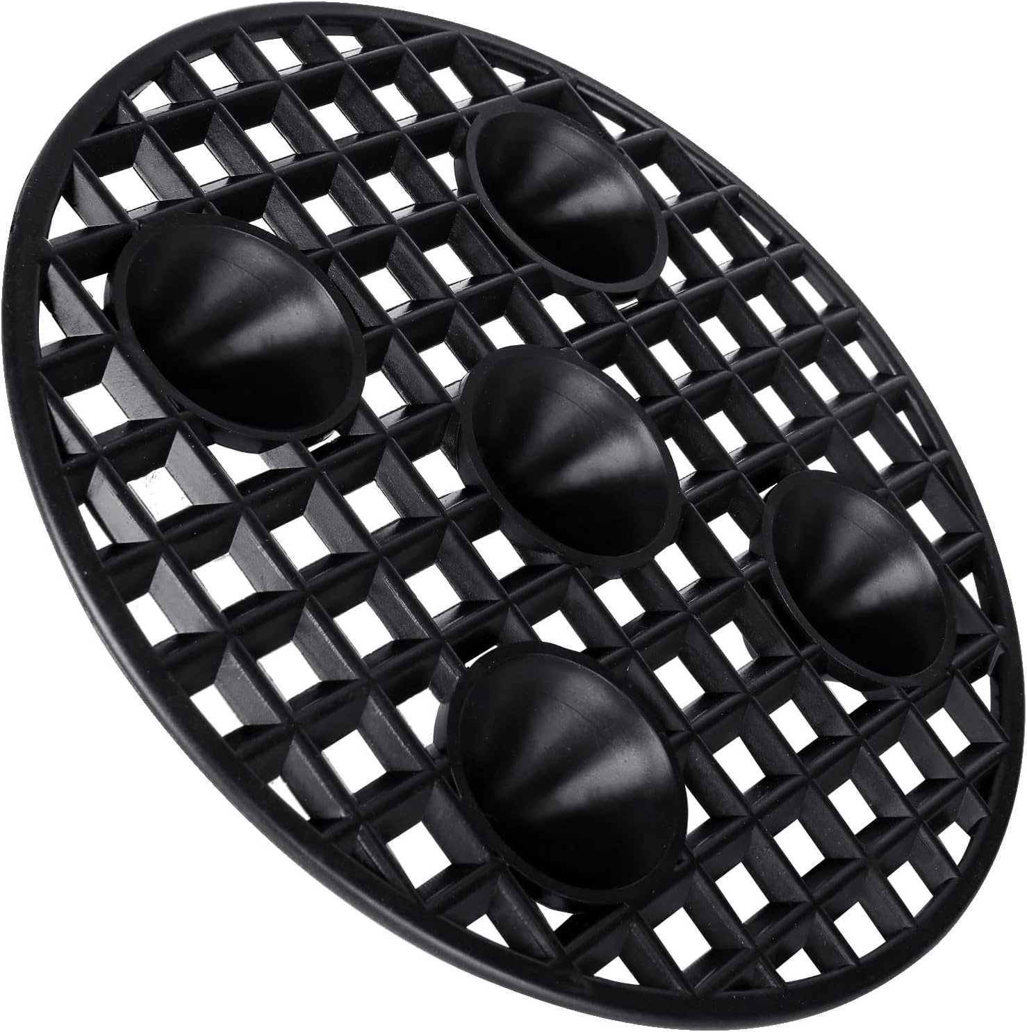 24PCS Plant Level Pot Elevator 8 Inch, Plant Risers for Pots, Heavy Duty Potted Plant Stand, Black Plant Runoff Tray