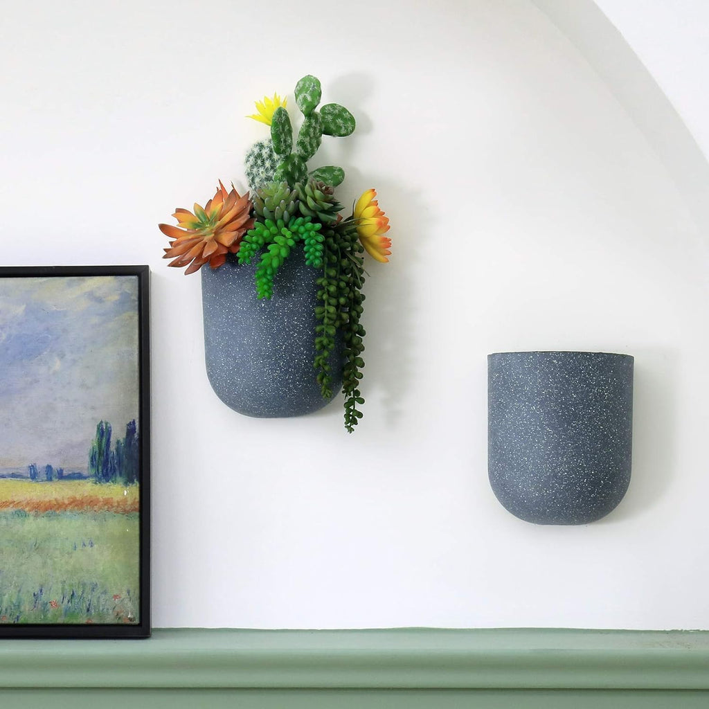 LA JOLIE MUSE Wall Planters for Indoor Plants, Hanging Flower Pots, 2 Pack | Wall Hanging Plantesr, Decorative Wall