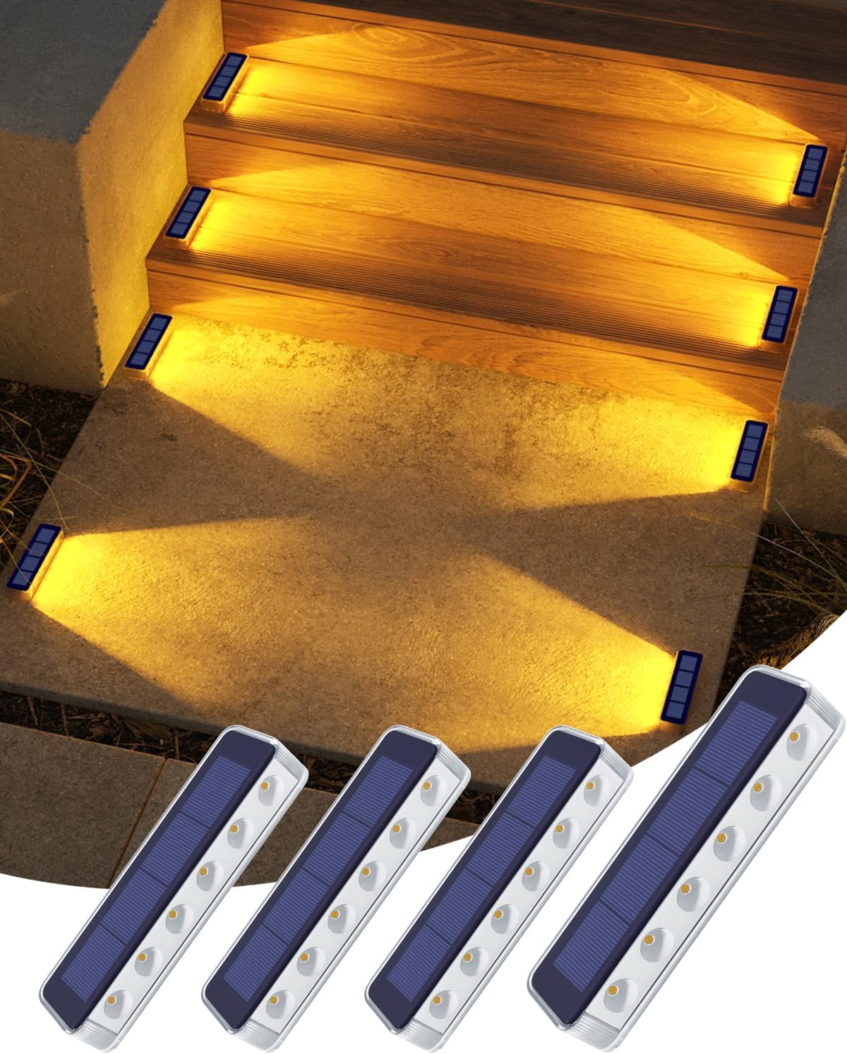 Priddop Solar Garden Lights Outdoor Waterproof 8 Pack Blue LED Mushroom