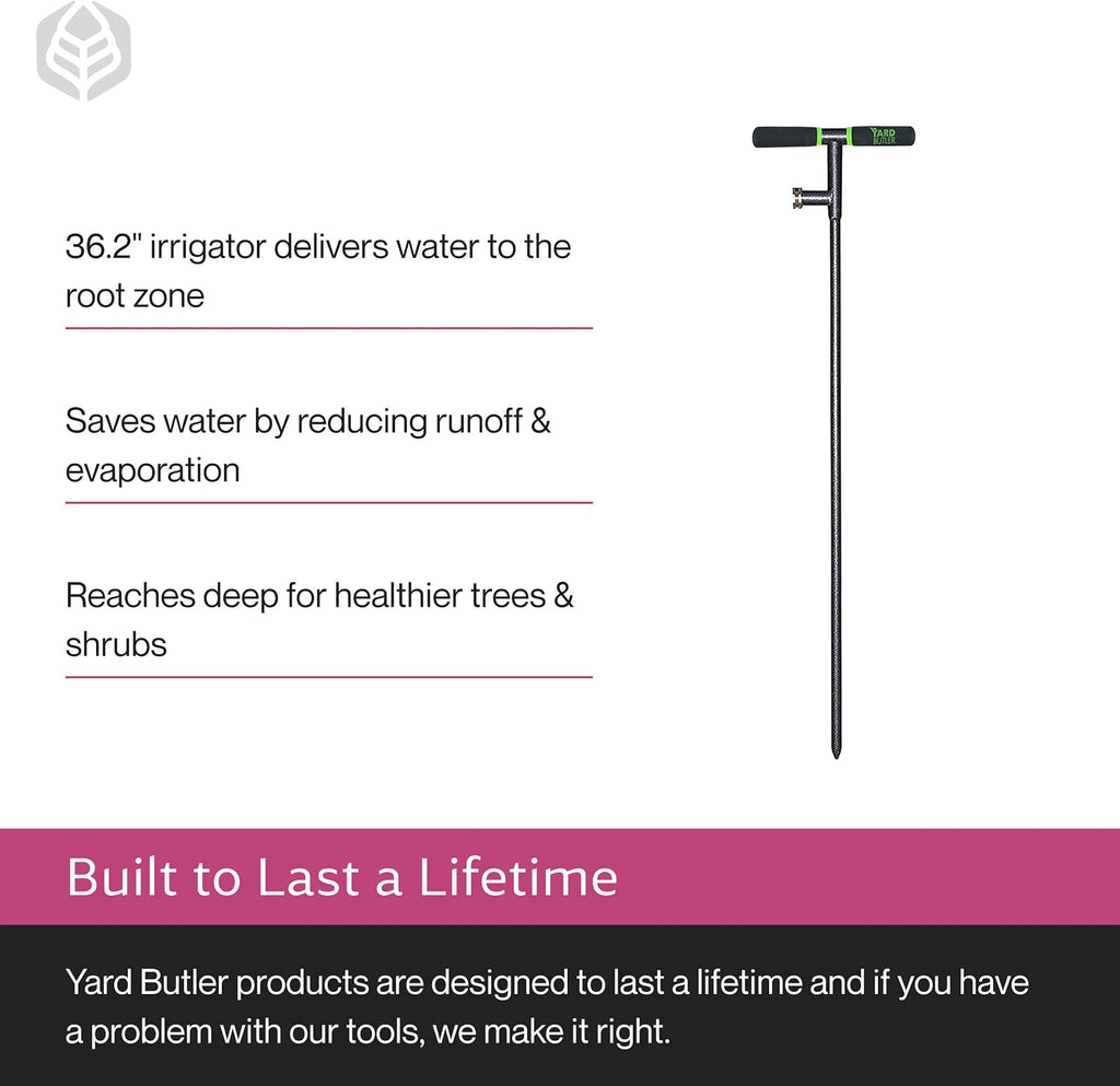 Yard Butler 36 Inch Deep Root Irrigator - Drip Watering Irrigator Tool - Soil and Root Penetration - Deep Plant and