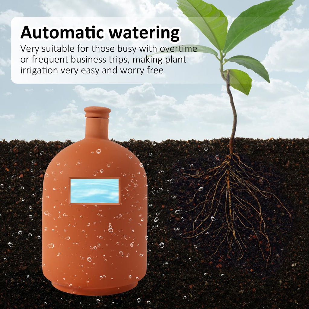 Large 3.3L Terracotta Watering Pots Ollas Self Watering Planter Watering System 10inch-Simple Irrigation Peripheral