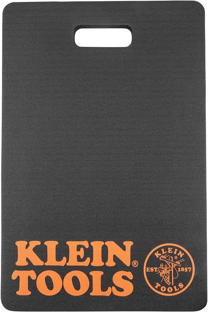 Klein Tools 60135 Kneeling Pads, Adult Men's Soft Thick Closed Cell Soft Foam Professional Tradesman Pro Pads with