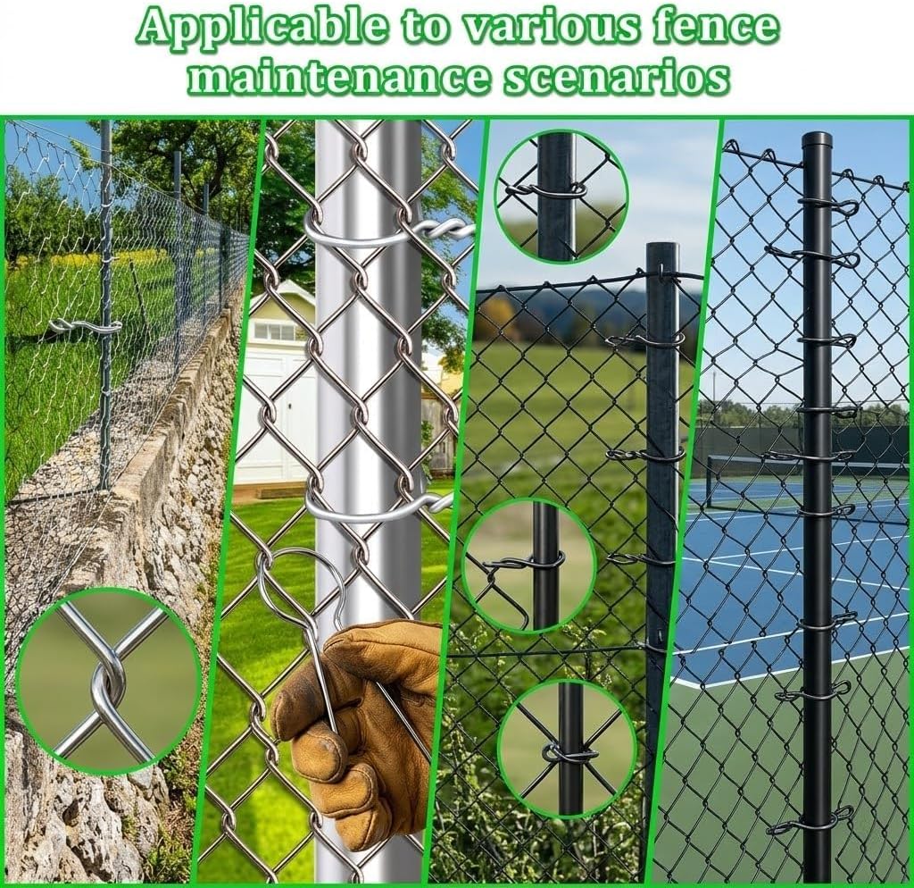 Premium Heavy Duty Round T Post Clips 100 Pack Galvanized Grade Steel Ties 11 Gauge for Wire Strong Hold Won’t Time