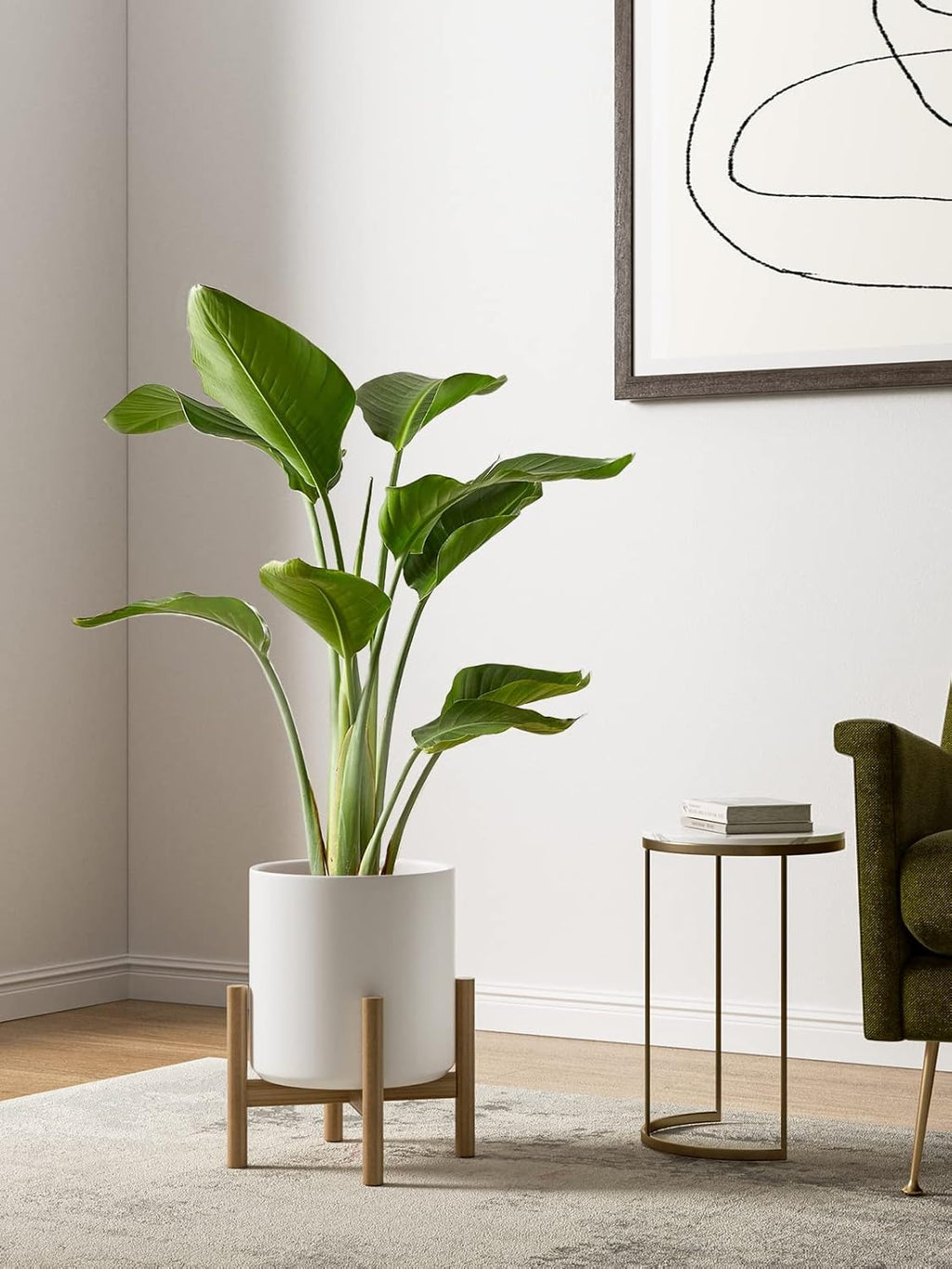 LE TAUCI 10+8+6 Inch Ceramic Pots for Plants, Indoor Planters with Drainage Hole and Plug, Modern Cylinder Flower Pots