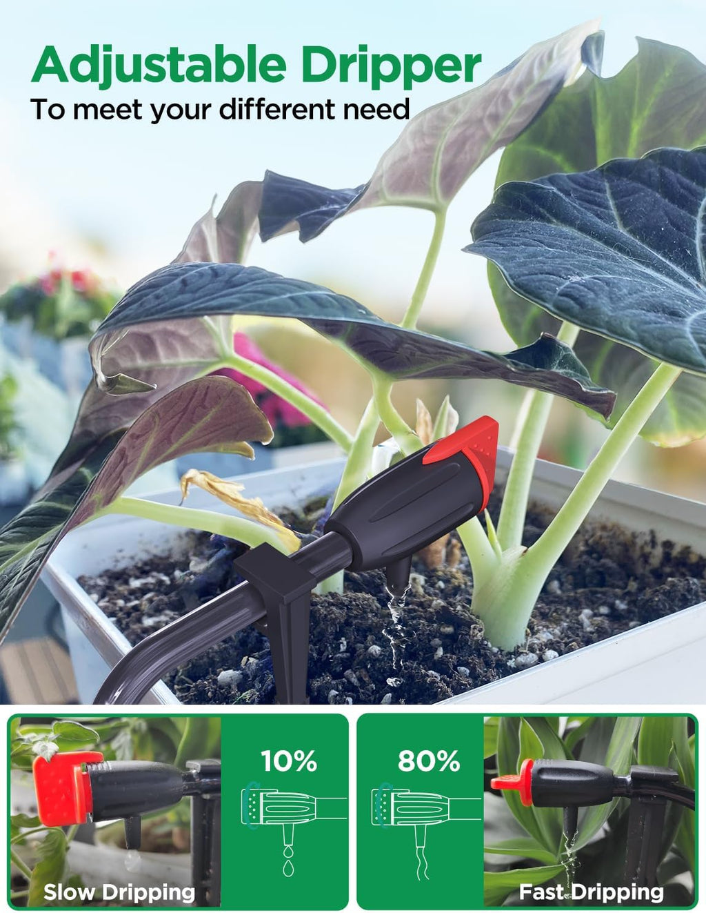 LetPot Automatic Watering System for Potted Plants, [Wi-Fi & App Control] Drip Irrigation Kit System, Smart Plant