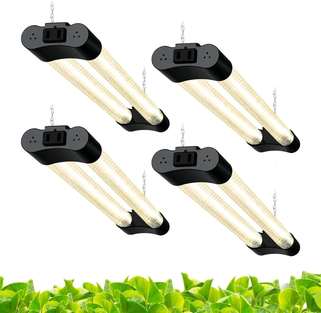 Hlite LED Grow Light 16 inch, Hanging Full Spectrum Linkable 4 Pack