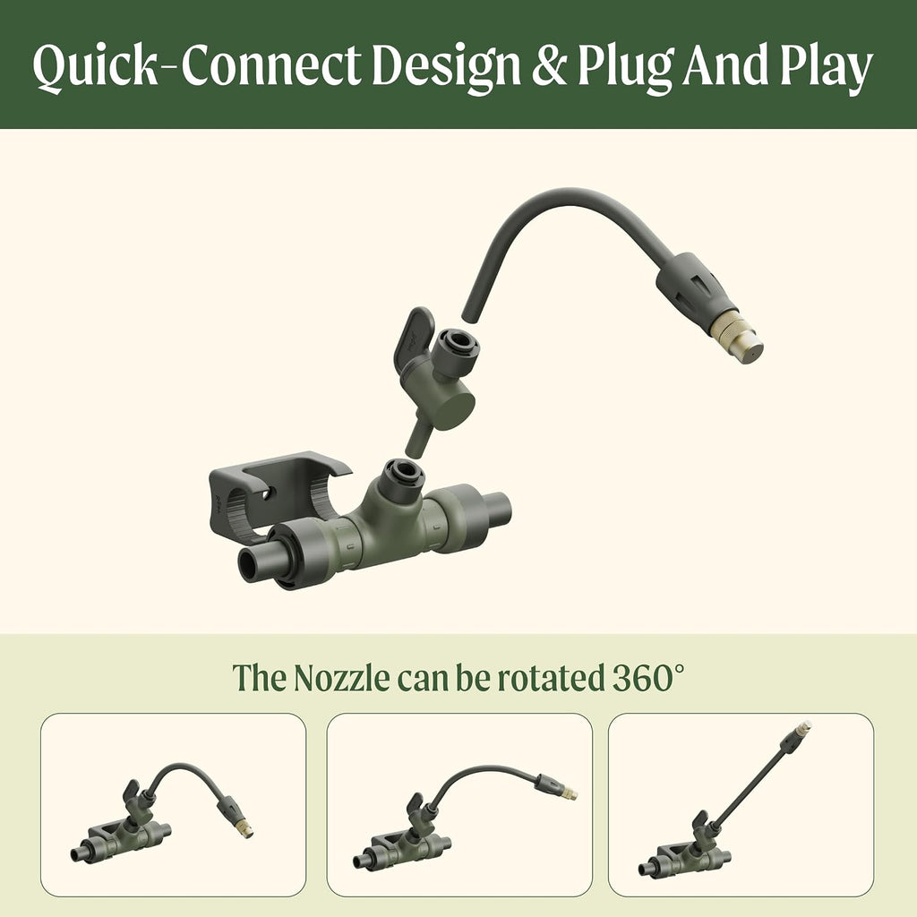 Vego Garden Irrigation Kit - Drip Irrigation System for Raised Garden Beds, Efficient Watering Solution for Vegetables