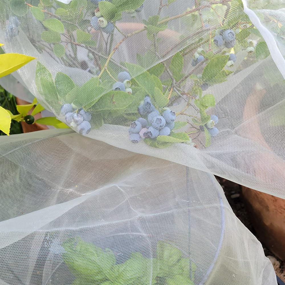 Fruit Tree Protection Bags 4.5x6 FT | Pack of 4 Garden & Insect Netting | Plant Net Cover for Vegetables, Blueberry &