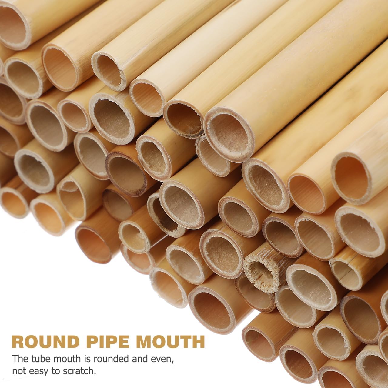 Mipcase Natural Reed Bee Tubes 200 Pack Bee House Tubes Refill Mason Tube Replacements for Pollination Breeding