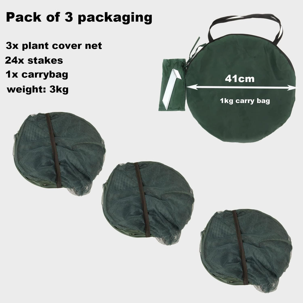 Pop up Gardening Net Cover,36x36x39 inch Pack of 2,Pest Guard Cover for Vegetables Fruits Durable Plant Gardening Net