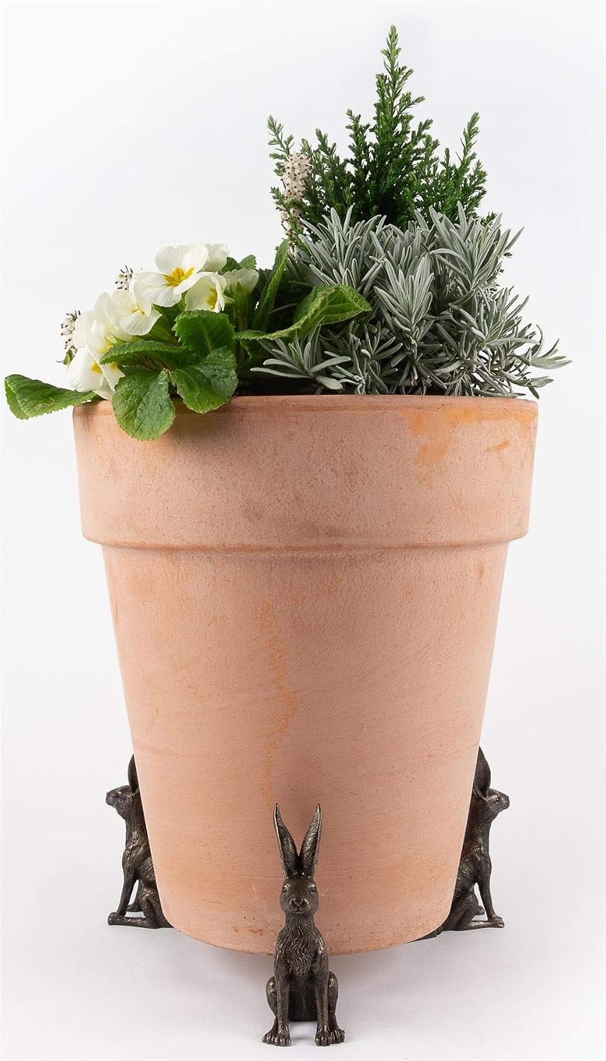 Large Sitting Hare Plant Pot Feet - Set of 3