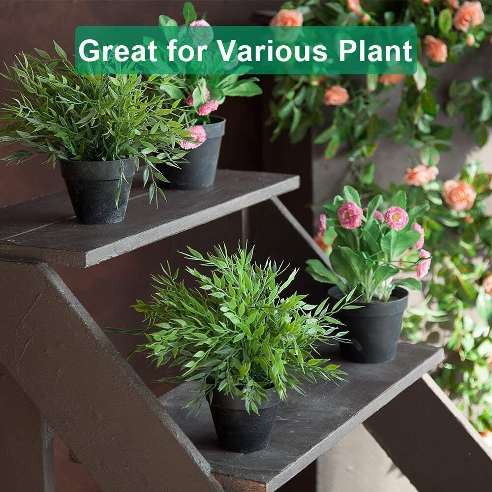 3 Inch Black Terracotta & Clay Pots with Saucer, 12 Pack | Clay Flowerpot with Drainage, Nursery pot for succulents