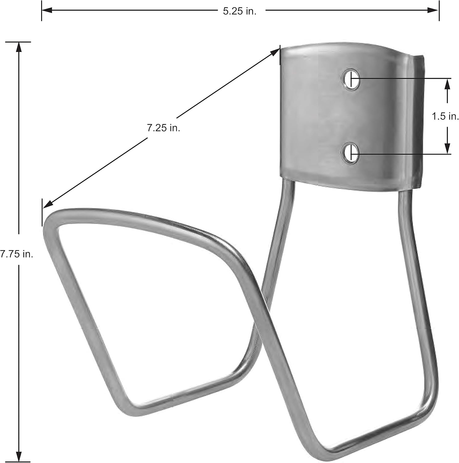 Liberty Garden 681 Hose Hanger, Holds 125-Feet of 5/8-Inch Hose - Stainless Steel