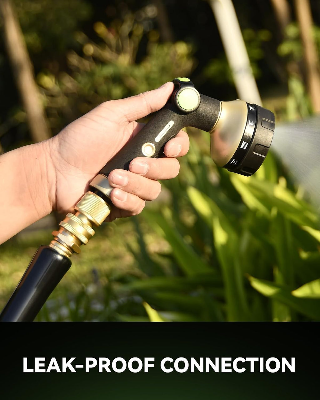 RainPoint Quick Connect Hose Fittings 3/4" GHT - Solid Brass Garden Hose Connectors, No-Leak Design & Universal Fit for