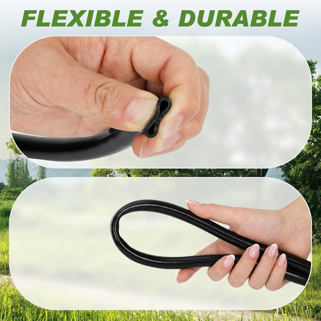 1/2 Inch Drip Irrigation Tubing, 50FT Main Line Hose Tube, Flexible PVC Irrigation Hose for Raised Beds, Greenhouse