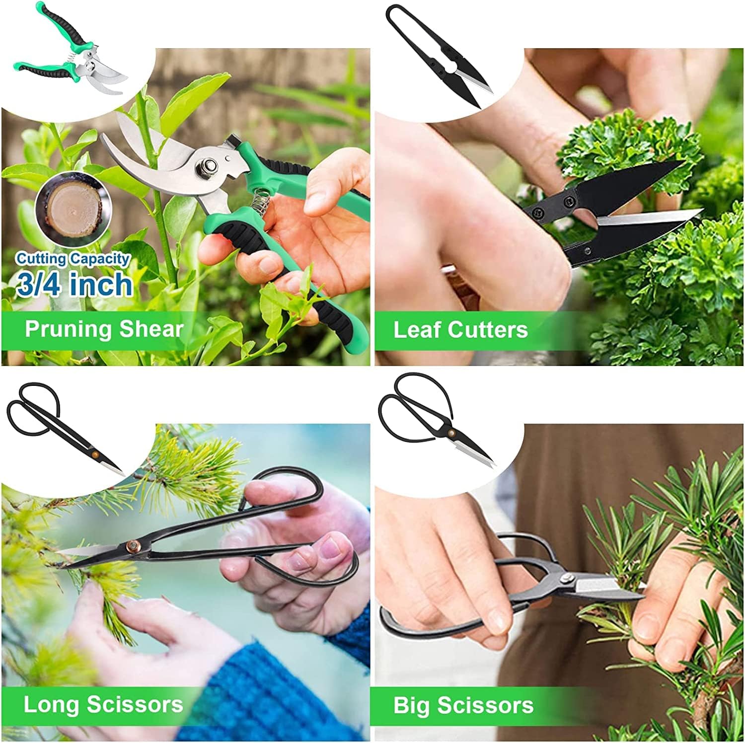 Bonsai Tools Kit- 24 PCS Bonsai Tree Kit Tools for Beginners, Bonsai Tool Set Bonsai Starter Trimming Care Kit Include