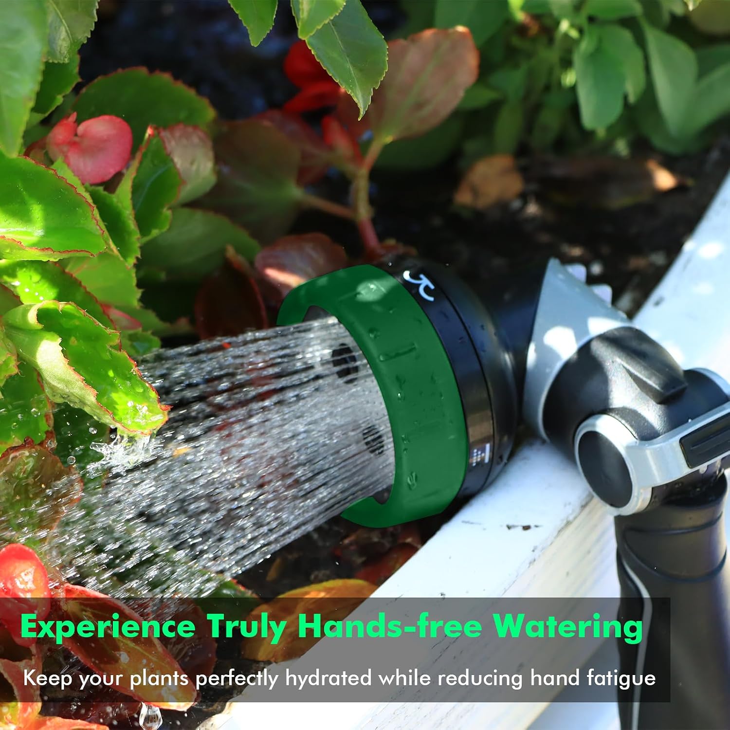 RESTMO Heavy Duty Garden Hose Nozzle, Multi-Angle Hose Spray Nozzle | 4 Adjustable Spray Patterns, Garden Hose Sprayer