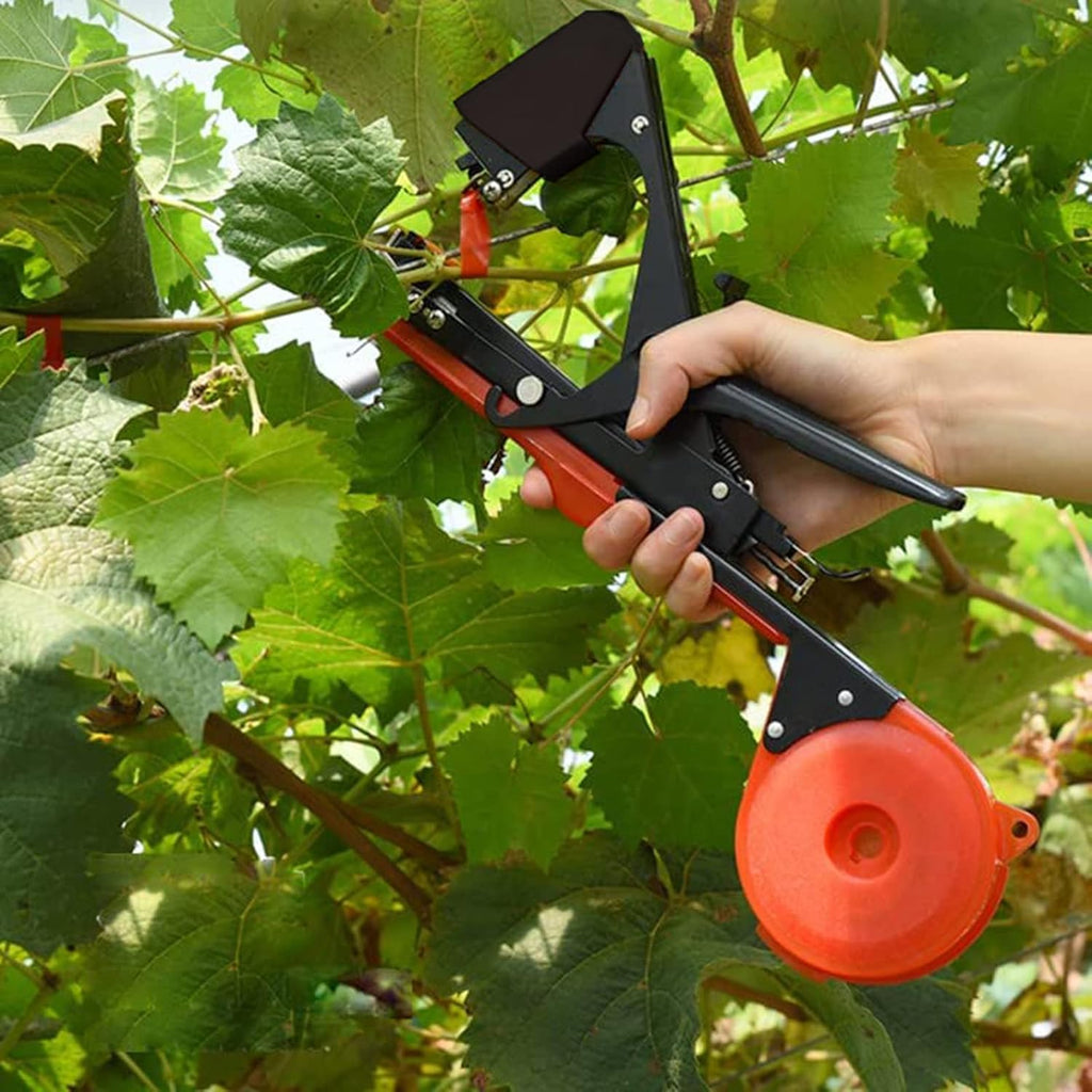 Plant Tying Machine,Plant Vine Tying Machine Tool with 10000pcs Staples 20 Rolls Tape Plant Tape Gun for