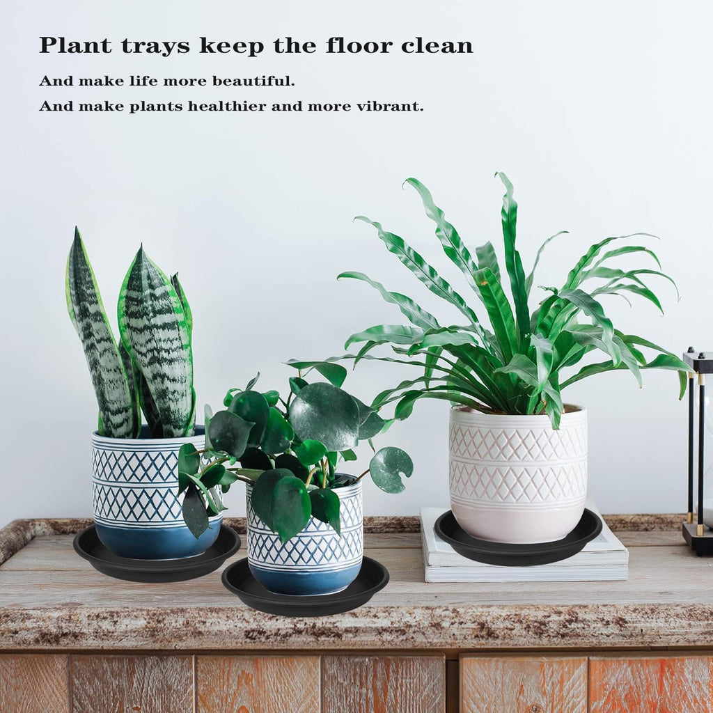 1 Pack of 26 inch Plant Saucer, Large Plant Tray, Heavy Sturdy Plant Drainage Tray for Indoors, Bird Bath Bowls, Sturdy