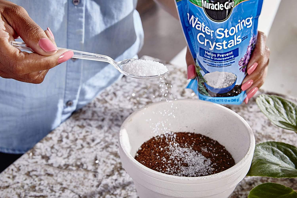 Gro Water Storing Crystals, 12 oz. (2-Pack) | Soil Moisture Retention Crystals for Indoor and Outdoor Plants