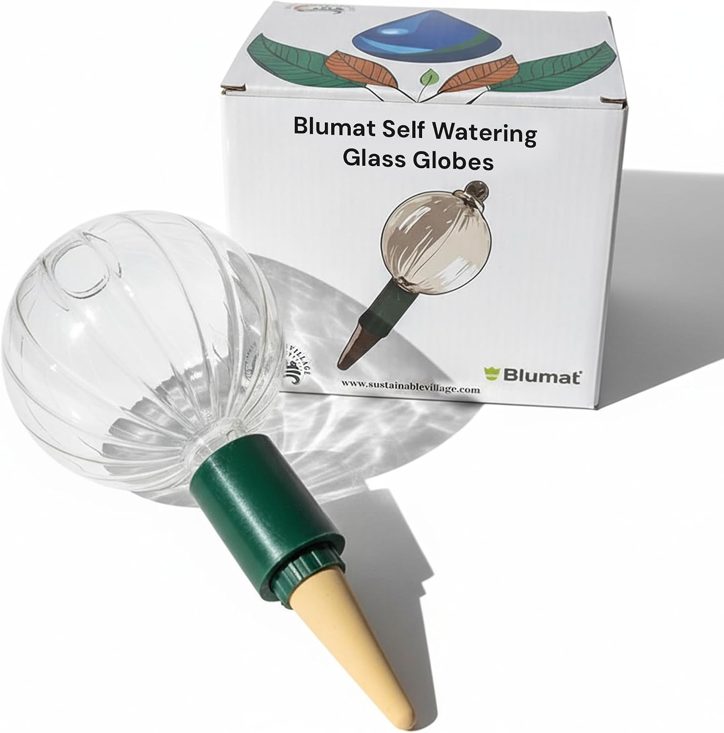 Blumat Glass Plant Self Watering Globes,Automatic Houseplant Drip Irrigation for Indoor Plants, Hanging Plants